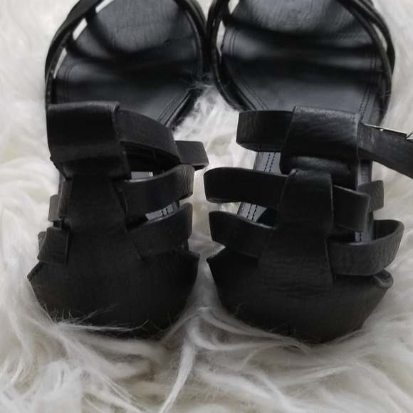 Black Ankle Strap Sandals - Picture 5 of 5